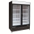 Maxximum MXM2-48RBHC 54“ 2 Section Black Refrigerated Glass Door Merchandiser