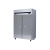 Kool-It KTSR-2 53“ Two Section Solid Door Reach-In Refrigerator, 43 cu. ft.