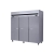 Kool-It KTSR-3 81“ Three Section Solid Door Reach-In Refrigerator, 67 cu. ft.