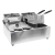 Omcan USA 34868 Split Pot Countertop Electric Fryer