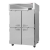 Turbo Air PRO-50-4R-PT-N Two Section Pass-Thru Refrigerator with Solid Door