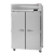 Turbo Air PRO-50R-PT-N Two Section Pass-Thru Refrigerator with Solid Door