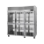 Turbo Air PRO-77-6H-G-PT Three Section Pass-Thru Heated Cabinet with Glass Door