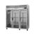 Turbo Air PRO-77H-G Three Section Reach-In Heated Cabinet with Glass Door