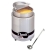 APW Wyott RW-1V-SP Round 7 Qt. Countertop Food Warmer with Inset, Hinged Lid & Ladle