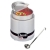 APW Wyott RW-2V-SP Round 11 Qt. Countertop Warmer with Inset, Hinged Lid & Ladle 