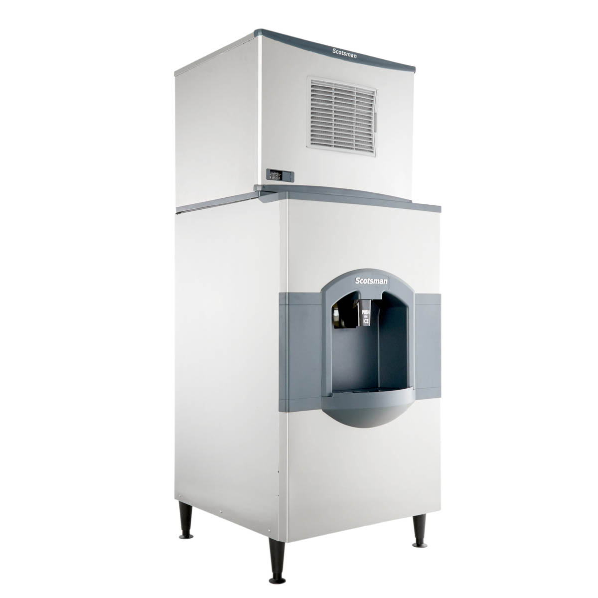 Scotsman C0330MA-1/HD30B-1 400 lbs Full Cube Ice Maker with Ice Dispenser 180 lbs Storage