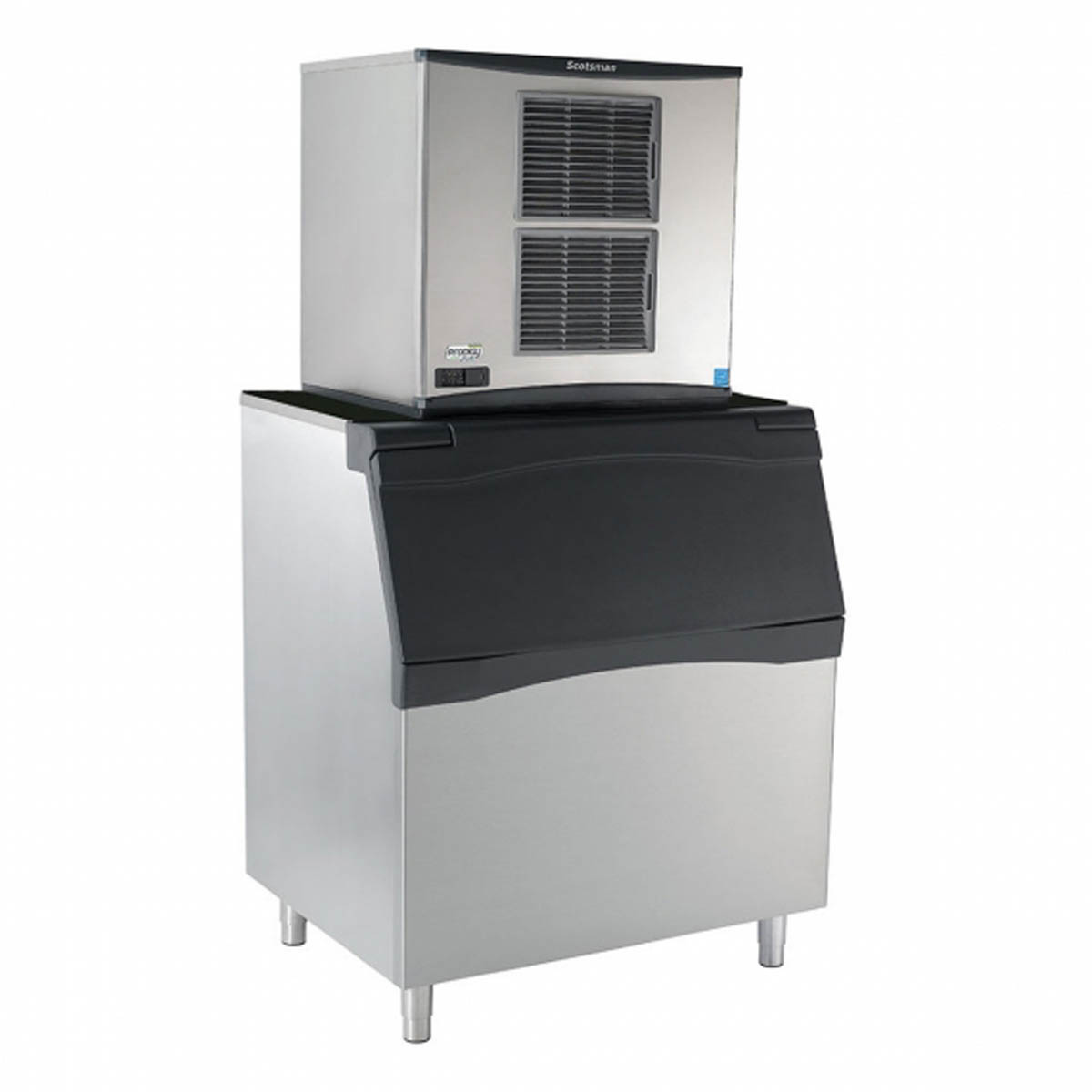 Scotsman C1030MA-32/B842S 1077 lbs Air Cooled Full Cube Ice Maker with Bin 778 lbs Storage