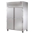 True STA2H-2S Two-Section Solid Swing Door Mobile Reach-In Heated Cabinet, Stainless Steel