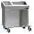 Steril-Sil E1-CRT36-1V1HP Dining Room Service / Display Cart