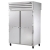 True STR2HPT-2S-2S 2 Section Solid Front / Solid Rear Doors Mobile Pass-Thru Heated Cabinet 
