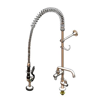 T&S Brass 5PR-1S08 with Add On Faucet Pre-Rinse Faucet Assembly