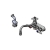 T&S Brass B-1156-CR Wall / Splash Mount Faucet