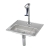 T&S Brass B-1230 Glass Filler Station with Drain Pan