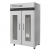 Turbo Air M3H47-2-G-TS Two Section Reach-In Heated Cabinet with Swing Glass Door