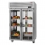 Turbo Air PRO-50R-GS-PT-N Two Section Pass-Thru Refrigerator with Glass Door