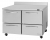 Turbo Air PWR-48-D4-N 48“ Two-Section Worktop Refrigerator w/ 4 Drawers, 12.2 cu. ft.