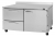 Turbo Air PWR-60-D2R(L)-N 60“ Two-Section Worktop Refrigerator w/ 2 Drawers, 15.5 cu. ft.
