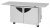 Turbo Air TUR-48SD-E-N 48“ 2-Section Undercounter Refrigerator w/ 2 Solid Doors, 12.2 cu ft