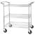 Winco VCCD-1836B 3-Tier Metal Wire Utility & Bussing Cart w/ 800 lb. Capacity, 18