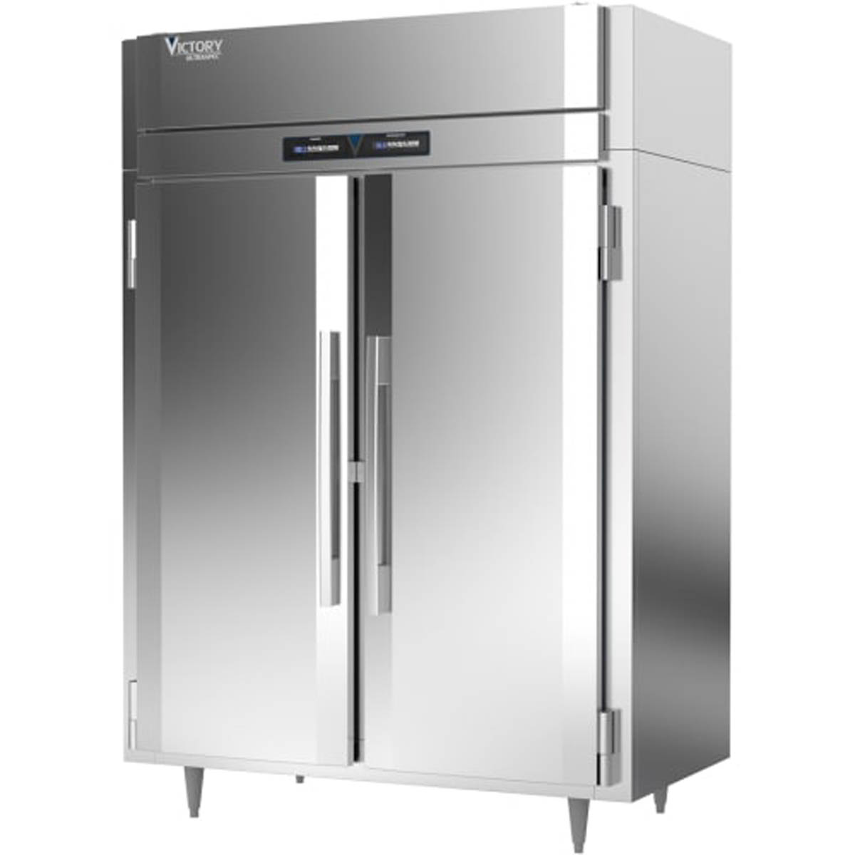 Victory HIS-2D-1-PT-XH 2-Section Roll-Thru Heated Cabinet w/ Solid Extra High Doors, 77.3 cu. ft. 