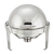 Winco 602 Madison Series Round Chafer w/ 6 Qt. Capacity, Roll-Top Cover