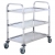 Winco SUC-40 3-Tier Stainless Steel Utility & Bussing Cart w/ 33