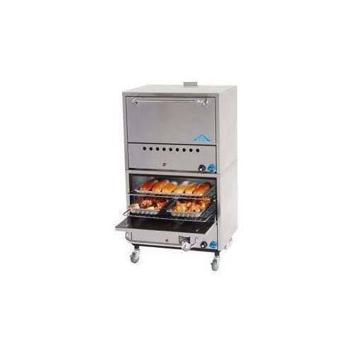 Comstock-Castle 2B26N Restaurant Type Double-Deck Gas Oven w/ 2 Standard Ovens, 6