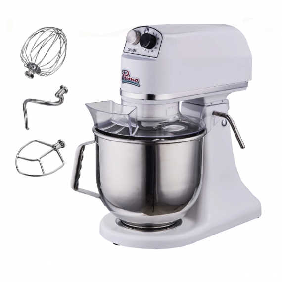 Primo PM-7 Countertop Commercial Planetary Mixer, 7 qt. Capacity, Variable Speed - Open box