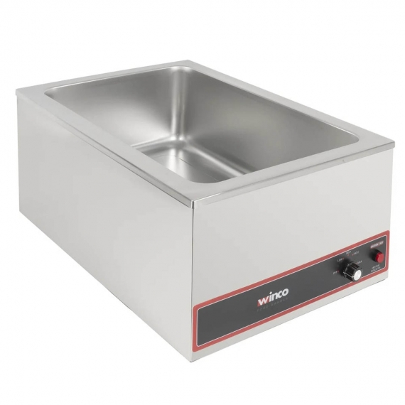 Winco FW-S500 Countertop Full Size Electric Food Pan Warmer,stainless steel body - Open box