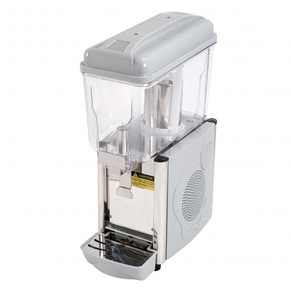 Adcraft JD-1 Single 3-Gallon Refrigerated Juice Dispenser w/ Stainless Steel Base, Drip Tray