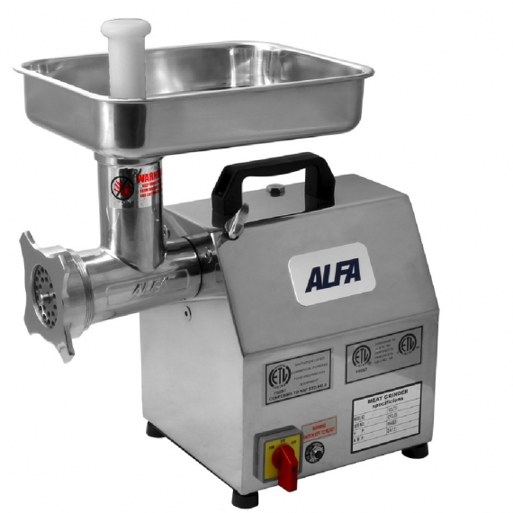 Alfa International AMG-12 Countertop Electric Meat Grinder, #12 Hub, 480 Lb/Hour Capacity