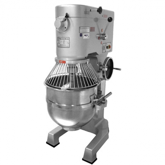 Alfa International HD-60 Floor Model Commercial 60-80 Qt Planetary Mixer with Timer, #12 Hub,  3-Speed, 4 Hp