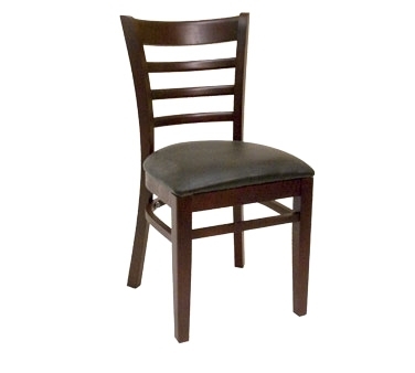 ATS Furniture 880 Indoor Side Chair with Flared Ladder Back and Upholstered Seat