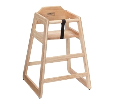 ATS Furniture HC-N High Chair with Wood Seat & Back