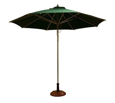 ATS Furniture UMB-GRN 9' Green Umbrella for Open Mesh Tops