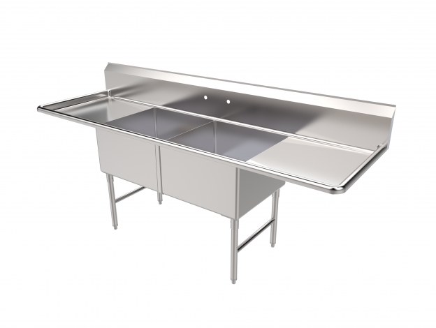 ATS MET-SEH-24242D (2) Two Compartment Sink