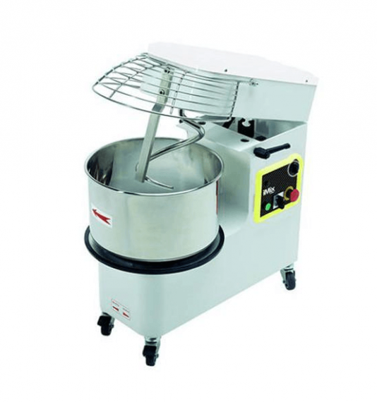 AMPTO IM R25/2 Spiral Mixer with 35-Qt Removable Bowl, 2-Speed, 55 lbs Dough Capacity