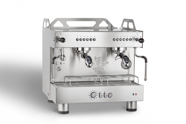 AMPTO OTTOCDE2IS4 Bezzera Espresso Cappuccino Machine w/ 2-Group, Automatic, 2.1-Gal. 