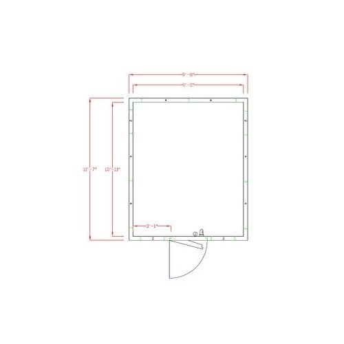 American Panel 10X12F-I 10' X 12' Indoor Walk-In Freezer w/ Floor, Self-Contained
