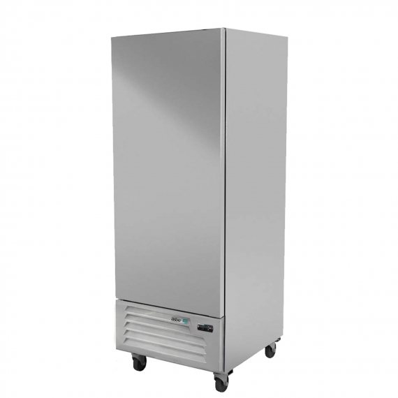 Asber ARR-17 One Section Reach-in Refrigerator w/ Reversible Solid Door, Bootom Mounted, Stainless Steel, 17 cu. ft.