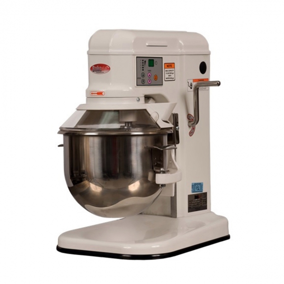 BakeMax BMPM007 Countertop 7-Qt Planetary Mixer with Timer, 5-Speed, 1/3 Hp