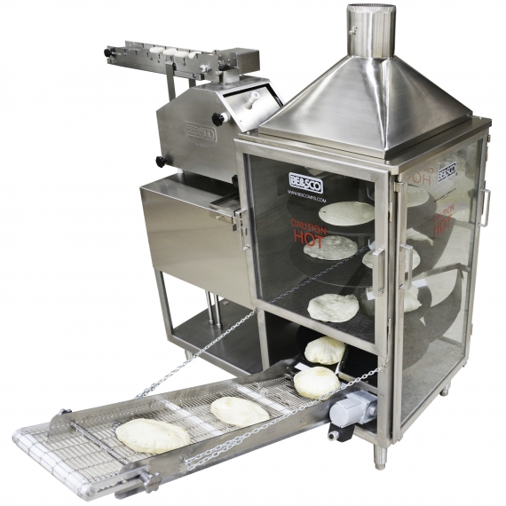 BE&SCO BETA 900 GAS Beta 900 Tortilla Dough Wedge Press & Oven Combo