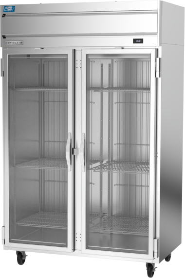 Beverage Air CT2HC-1G Convertible Refrigerator Freezer w/ 45.2 Cu.Ft., 4 Glass Half Doors