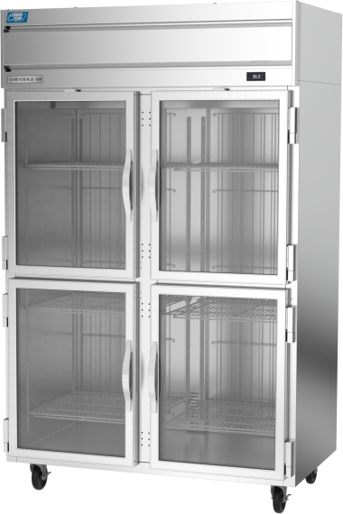 Beverage Air CT2HC-1HG Convertible Refrigerator Freezer w/ 45.2 Cu.Ft., 4 Glass Half Doors