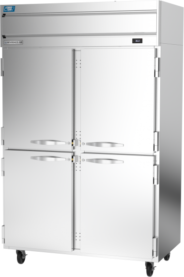 Beverage Air CT2HC-1HS Convertible Refrigerator Freezer w/ 45.2 Cu.Ft., 4 Solid Half Doors
