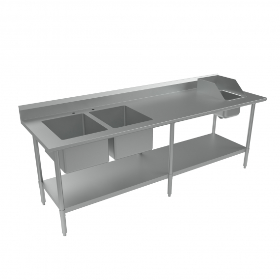 BK Resources BKPT-2-3096S-L with Prep Sink(s) Work Table