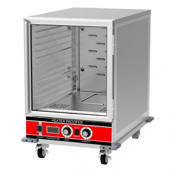 BevLes HPIC-3414 Half Height Insulated Heated/Proofing Cabinet, (1) Clear Polycarbonate Door