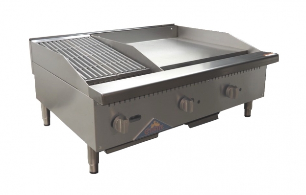 Comstock-Castle CS12RB-24G Countertop Gas Griddle / Charbroiler
