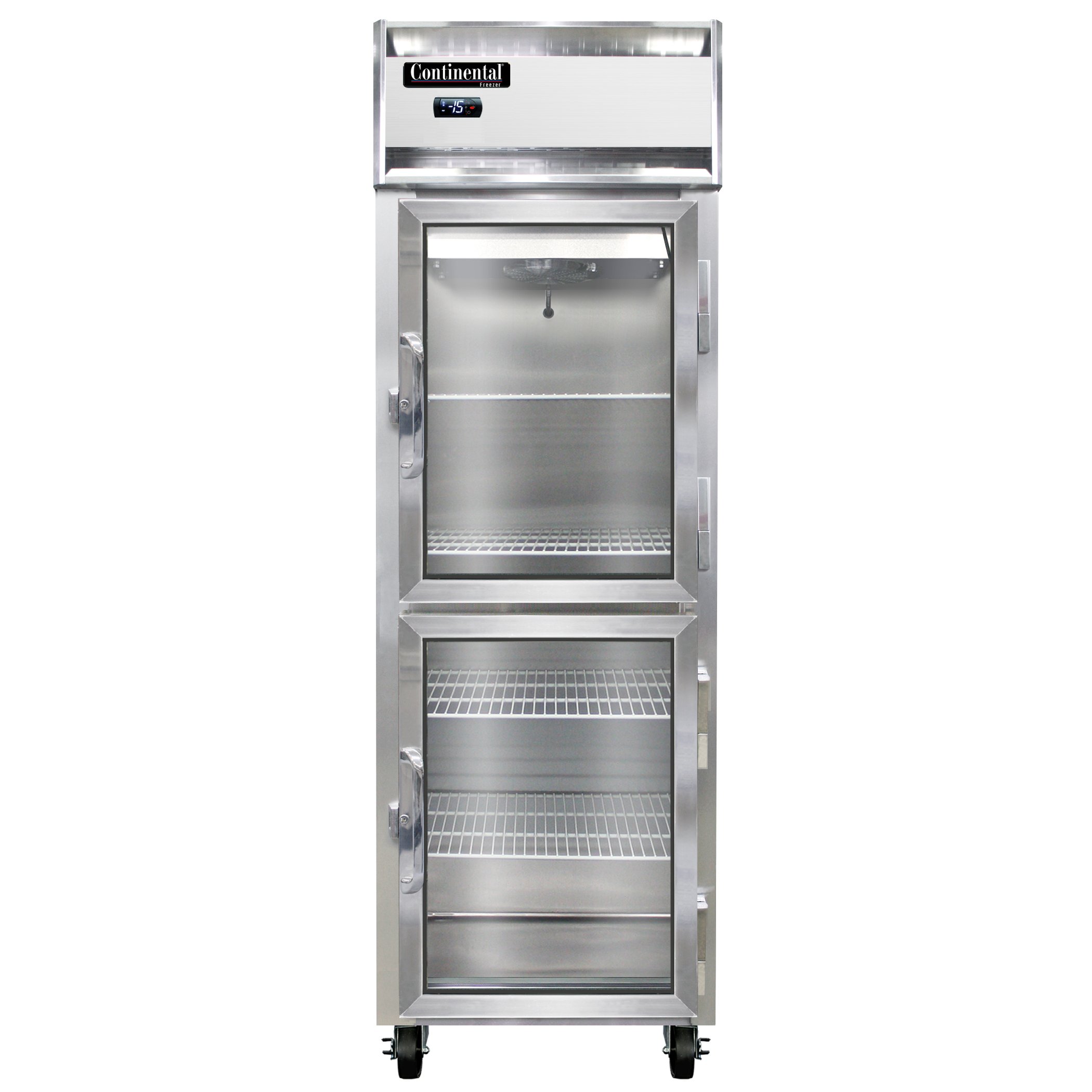 Continental Refrigerator 1F-LT-GD-HD Reach-In Low Temperature Freezer